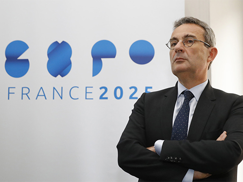 Jean-Christophe-Fromantin-president-dExpoFrance-2025-Patrick Kovarik/AFP