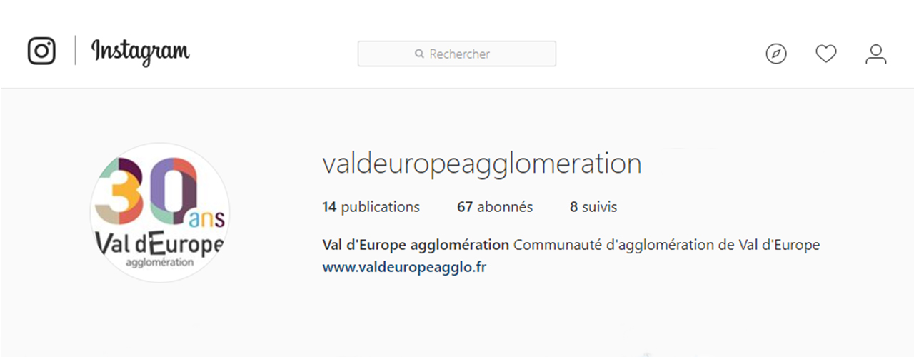 Rejoignez Val d’Europe agglomération sur Instagram