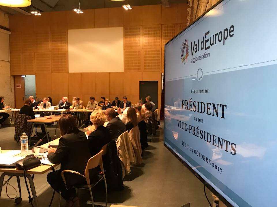 Élection du Président et des Vices-présidents de Val d'Europe agglomération