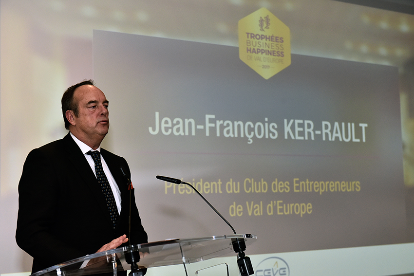 Jean-François Ker-Rault aux Trophées Business Happiness de Val d'Europe