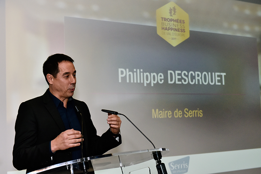 Philippe Descrouet aux Trophées Business Happiness de Val d'Europe