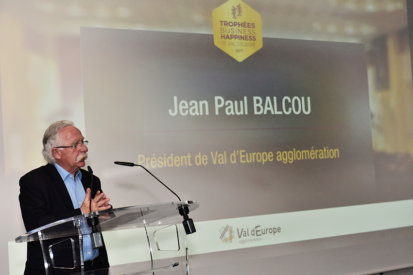 Jean Paul Balcou aux Trophées Business Happiness de Val d'Europe