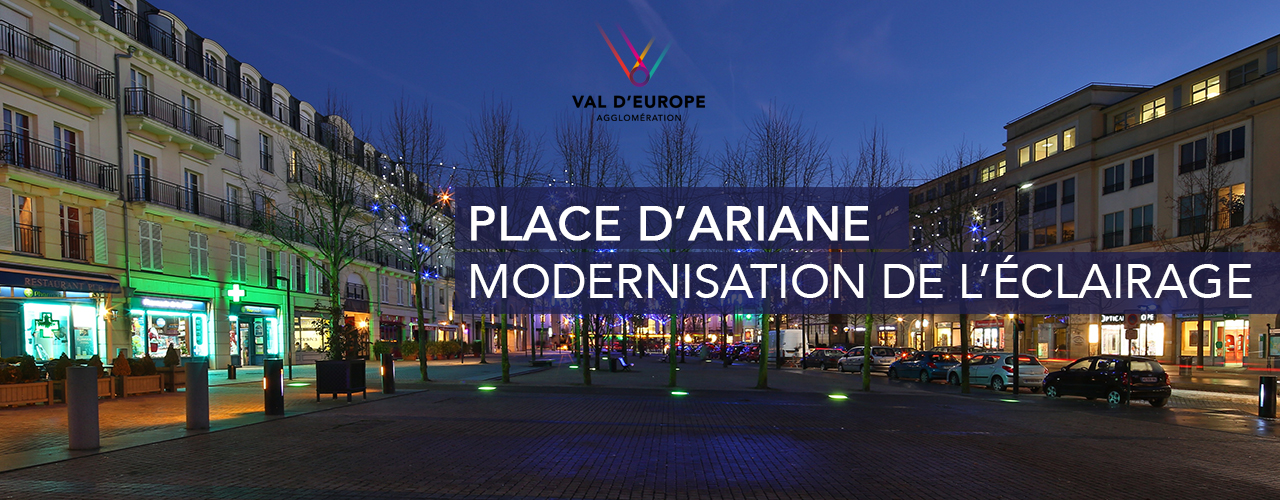 Modernisation de l’éclairage public Place d’Ariane