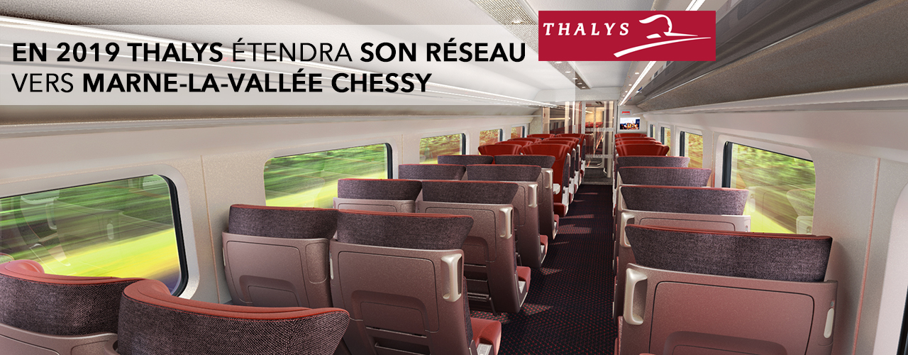 Thalys étendra son réseau français vers Marne-la-Vallée Chessy