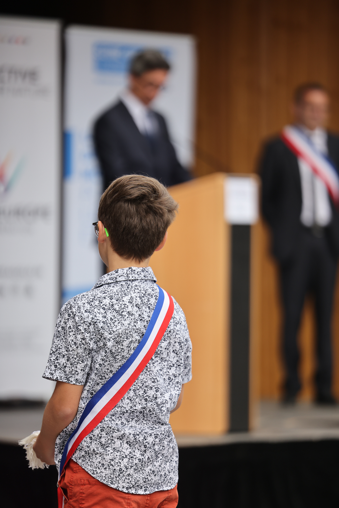 Cérémonie d'inauguration du groupe scolaire Jean-Louis Etienne à Coupvray