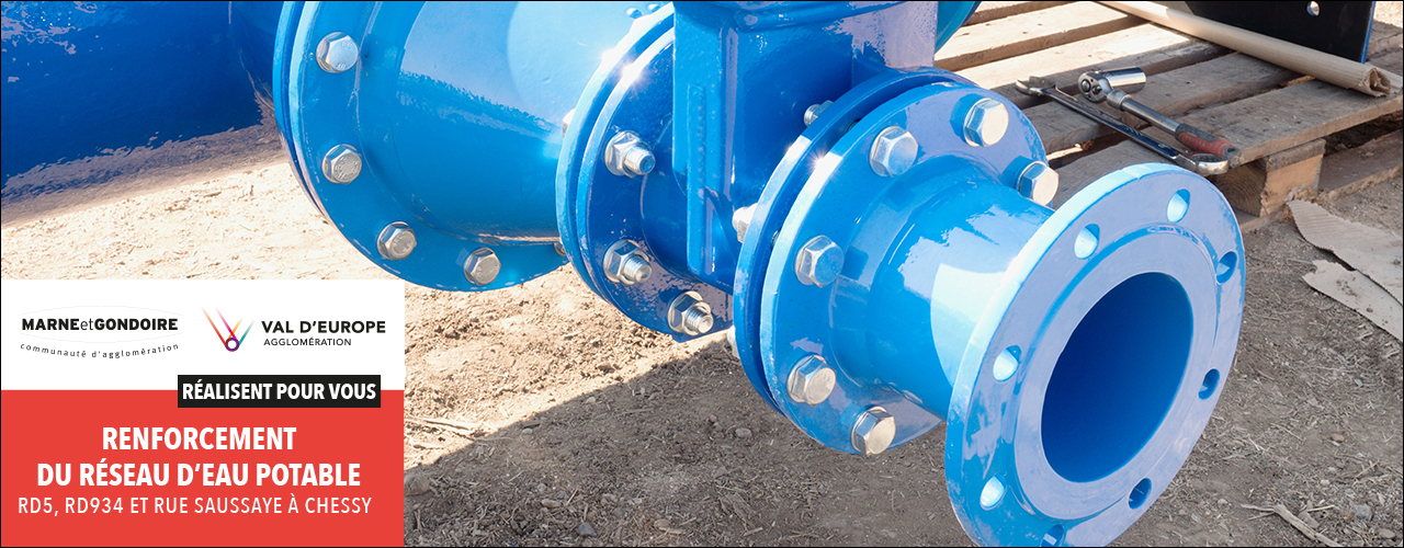 Travaux de renforcement du réseau d’eau potable à Chessy