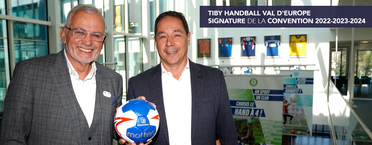 Tiby Handball Val d’Europe Signature de la convention 2022-2023-2024