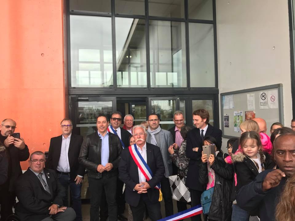 Inauguration du gymnase Émilie Andéol à Magny le Hongre