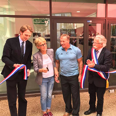 Inauguration de la Halle des sports Alexis Vastine à Magny le Hongre