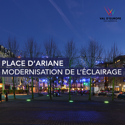 Modernisation de l'éclairage public Place d'Ariane