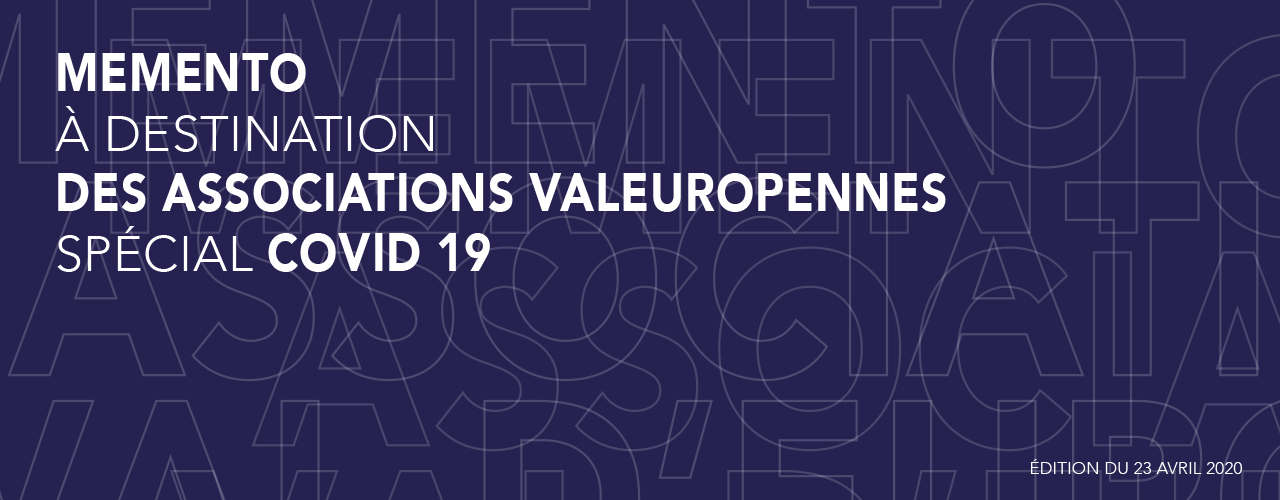Mémento à destination des associations valeuropéennes