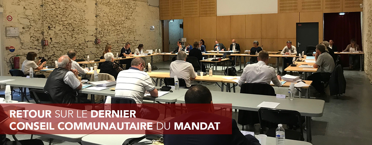 Retour sur le dernier Conseil Communautaire du mandat