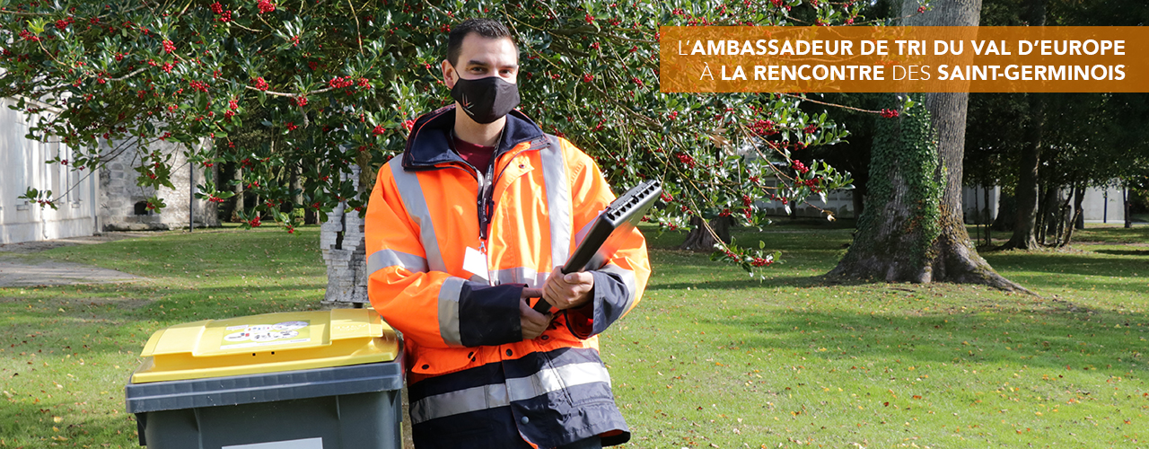 L’ambassadeur du tri du Val d’Europe à la rencontre des Saint-Germinois
