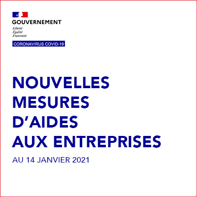 Covid 19 Nouvelles mesures d'aides aux entreprises au 14 janvier 2021