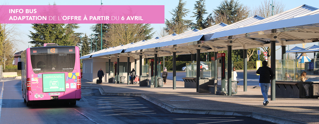 Info bus – adaptation de l’offre à partir du 6 avril