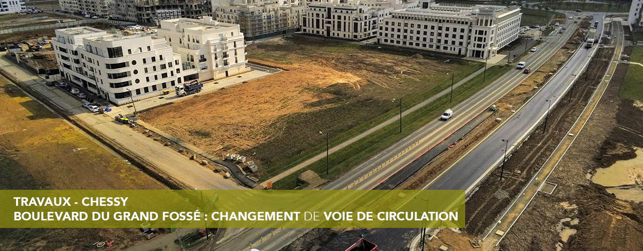 Boulevard du grand fossé : changement de voie de circulation