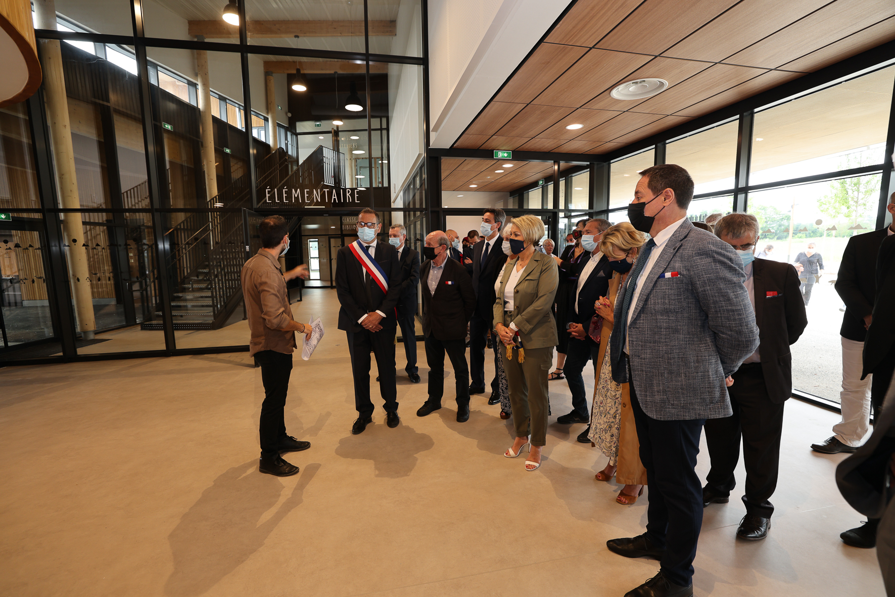 Cérémonie d'inauguration du groupe scolaire Jean-Louis Etienne à Coupvray