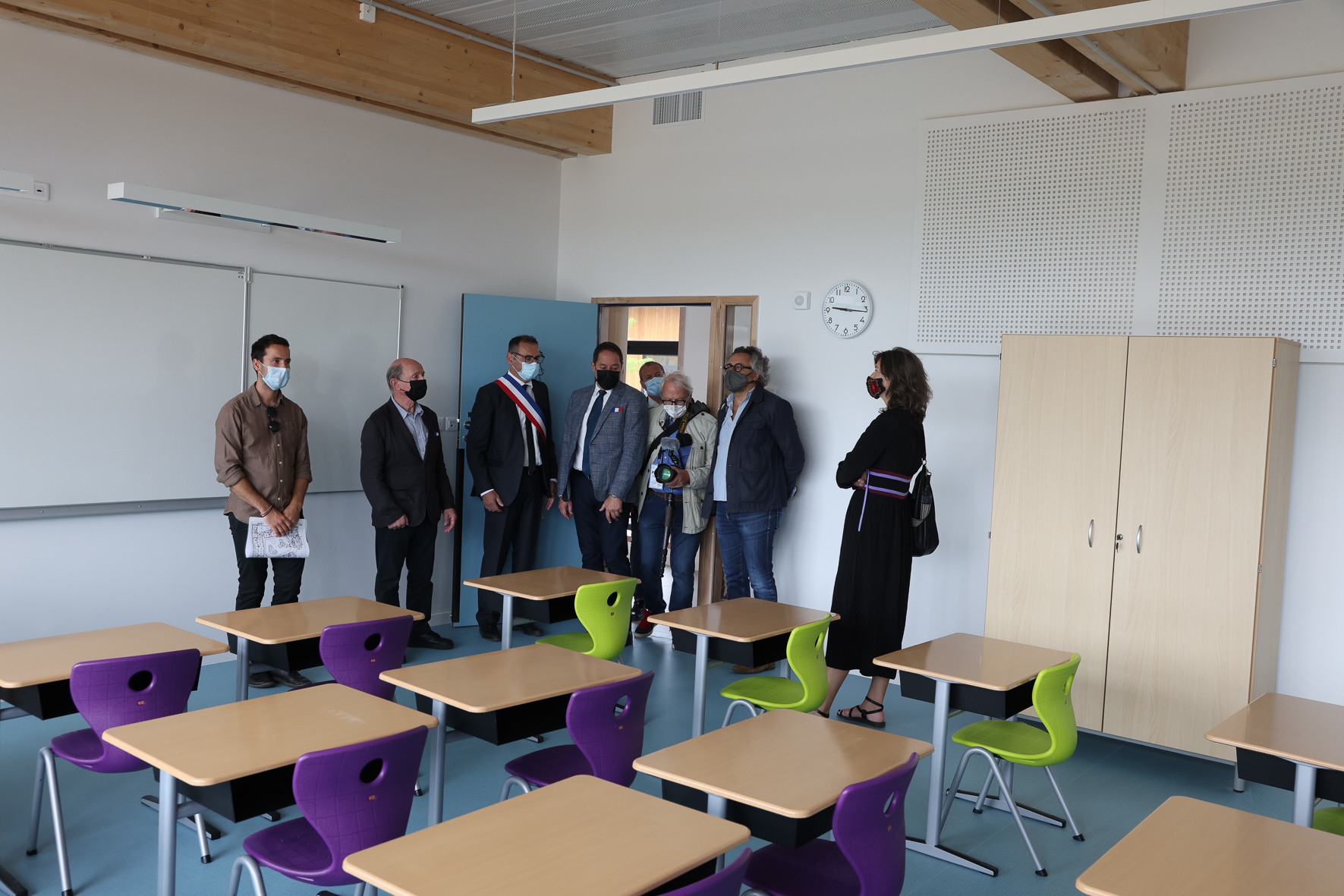 Cérémonie d'inauguration du groupe scolaire Jean-Louis Etienne à Coupvray