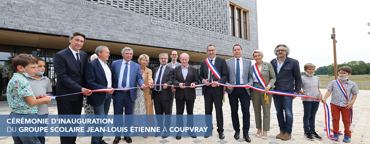 Cérémonie d’inauguration du groupe scolaire Jean-Louis Etienne à Coupvray