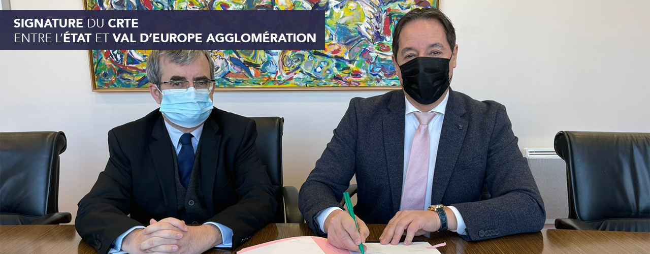 Signature du CRTE entre l’État et Val d’Europe Agglomération