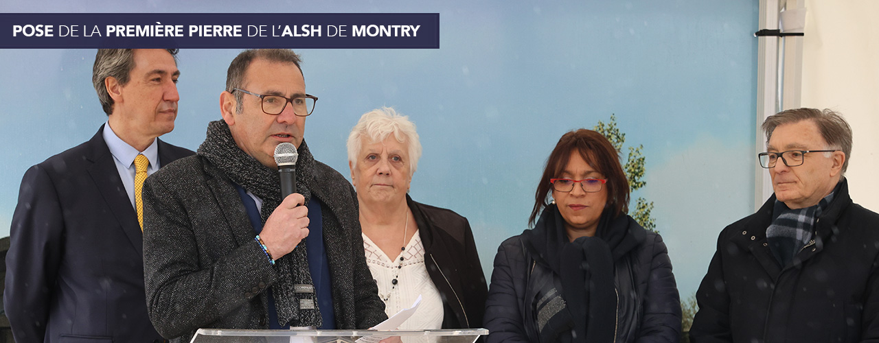 Pose de la première pierre de l’ALSH de Montry