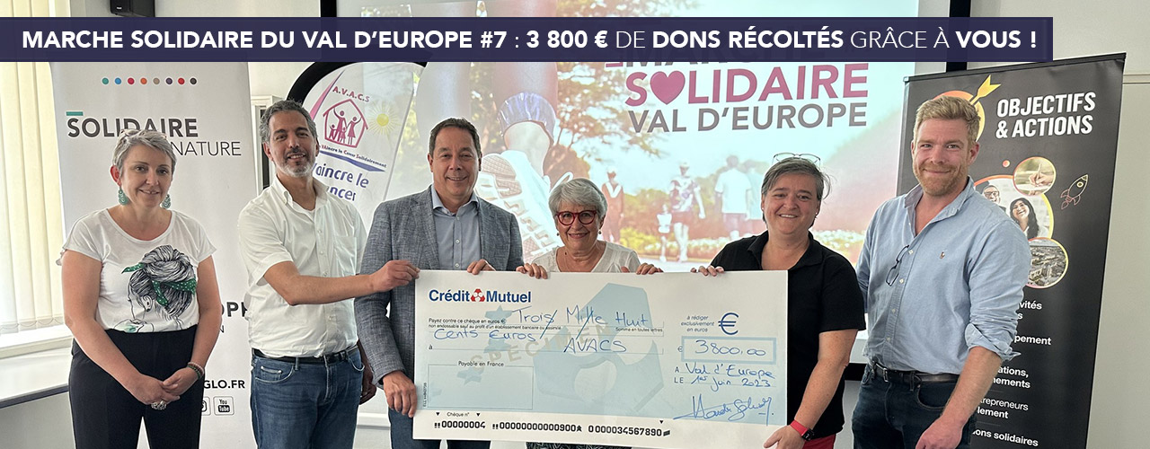 Marche solidaire du Val d’Europe #7 : 3800€ de dons récoltés