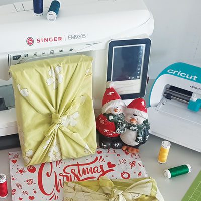 Furoshiki et étiquette de Noël