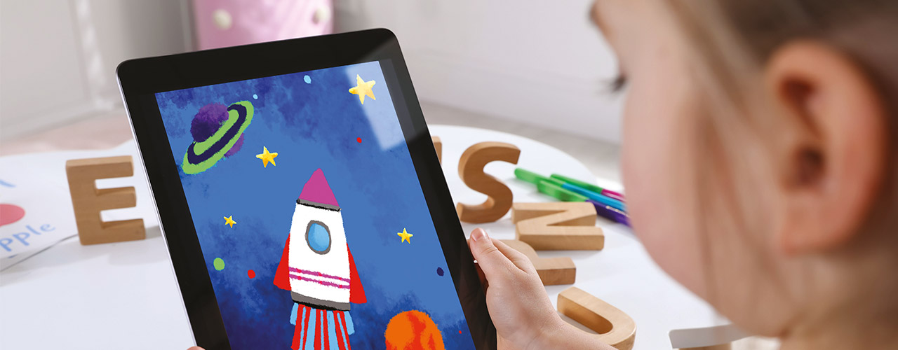 Dessine avec une tablette