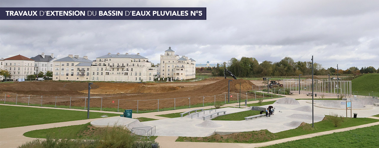 Travaux d’extension du Bassin d’eaux pluviales n°5