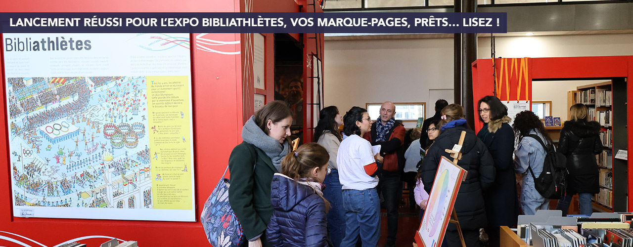 Lancement réussi pour l’expo Bibliathlètes, à vos marque-pages, prêts, lisez !