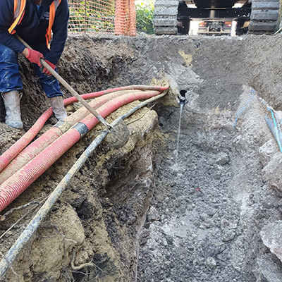 Travaux sur le réseau d'assainissement de Coupvray