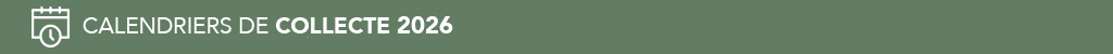 Calendriers de collecte 2026