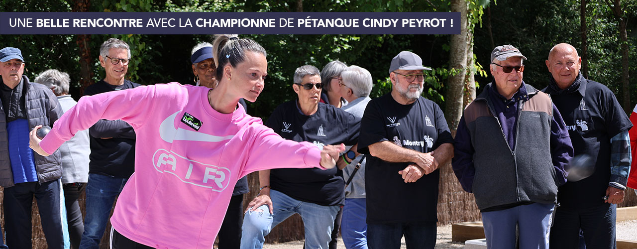 Une belle rencontre avec la championne de pétanque Cindy Peyrot !