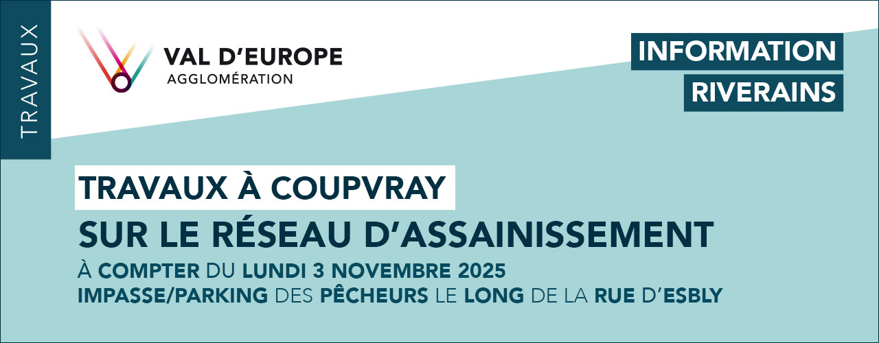 Travaux sur le réseau d’assainissement à Coupvray