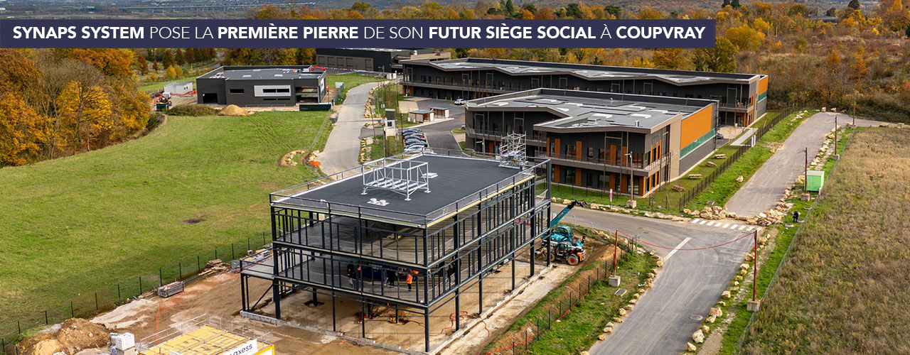 Synaps System pose la première pierre de son futur siège social à Coupvray