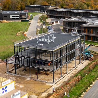 Synaps System pose la première pierre de son futur siège social à Coupvray