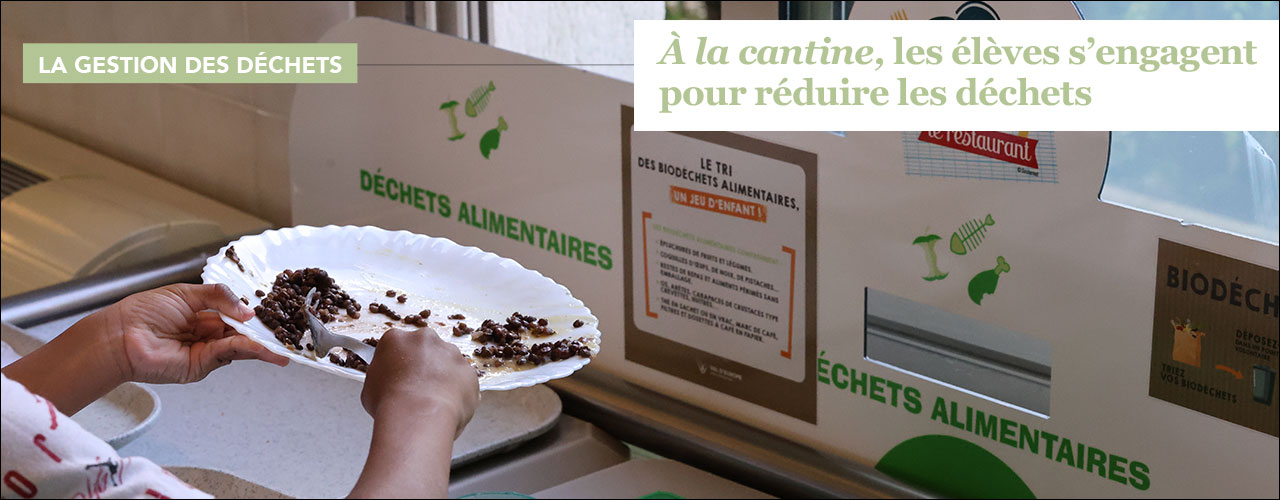 À la cantine, les élèves s’engagent pour réduire les déchets