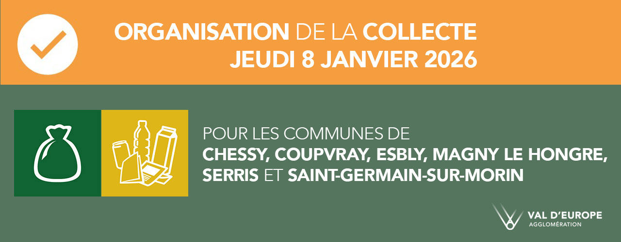 Collecte des déchets : organisation de la journée du jeudi 8 janvier