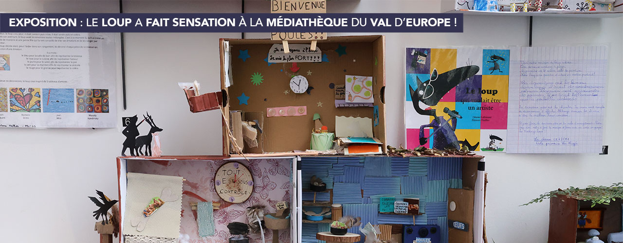 Le loup a fait sensation à la Médiathèque du Val d’Europe !