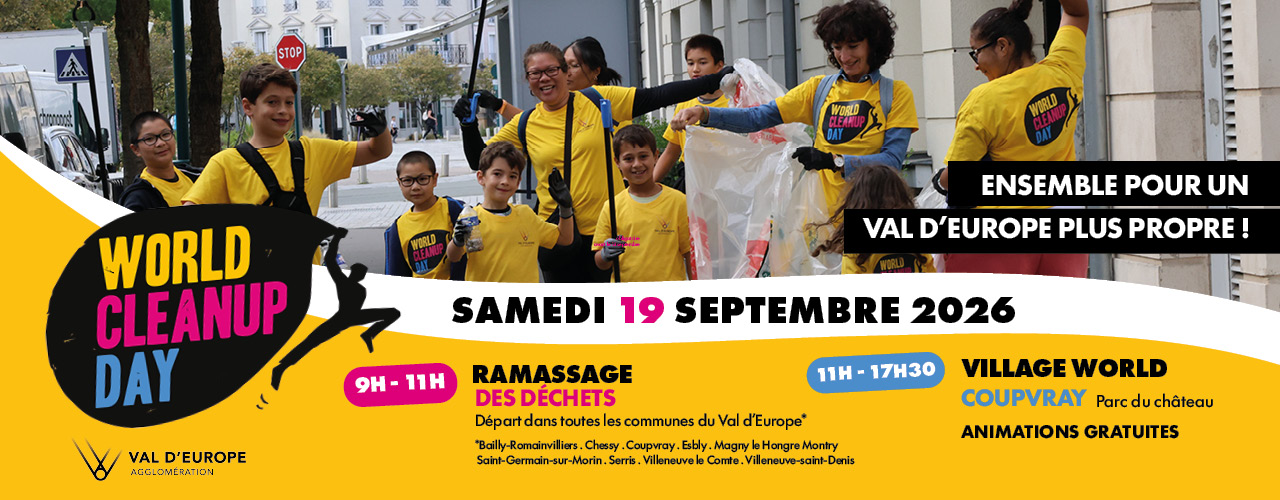 World Cleanup Day Val d&rsquo;Europe 2026