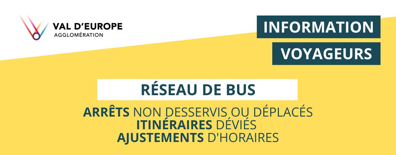 Réseau de bus : informations trafic et adaptations liées