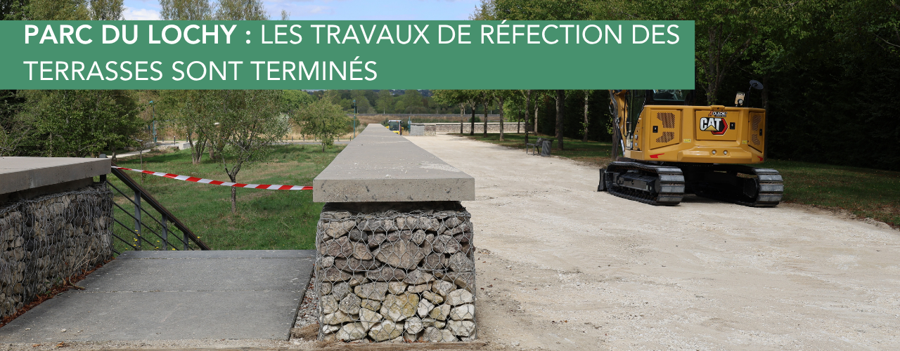 Travaux de réfection des terrasses du parc du Lochy